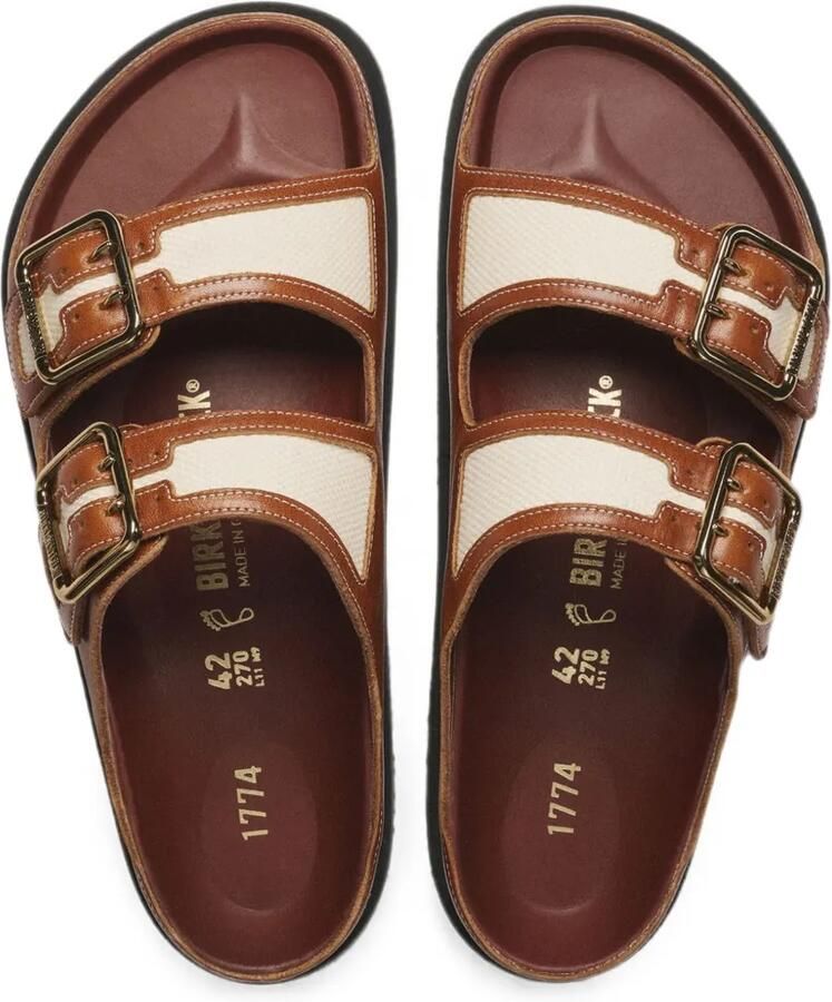 Birkenstock 1774 Arizona canvas sandalen Bruin - Foto 2
