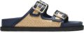 Birkenstock 1774 Arizona raffia sandalen Blauw - Blauw