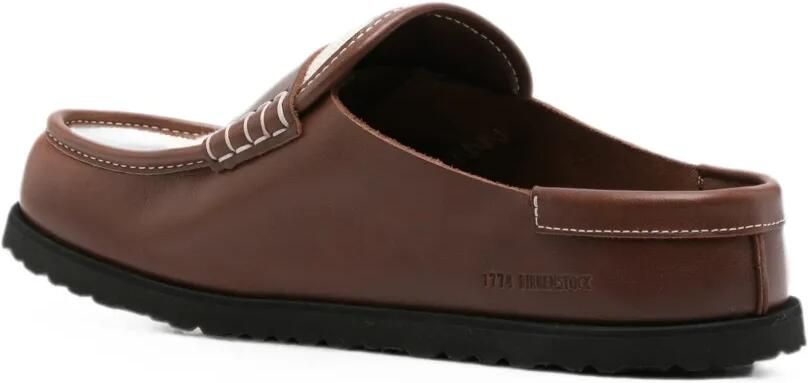 Birkenstock 1774 Naples canvas muiltjes Bruin - Foto 3