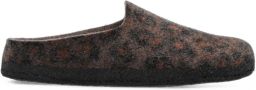 Birkenstock Amsterdam Wrapped Dip muiltjes met luipaardprint Bruin