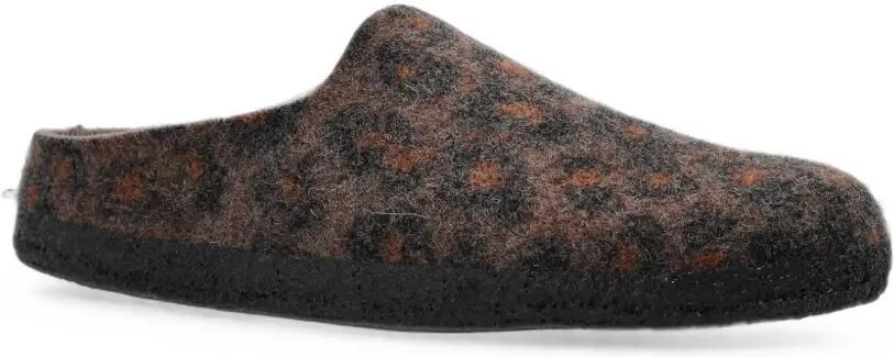 Birkenstock Amsterdam Wrapped Dip muiltjes met luipaardprint Bruin - Foto 4