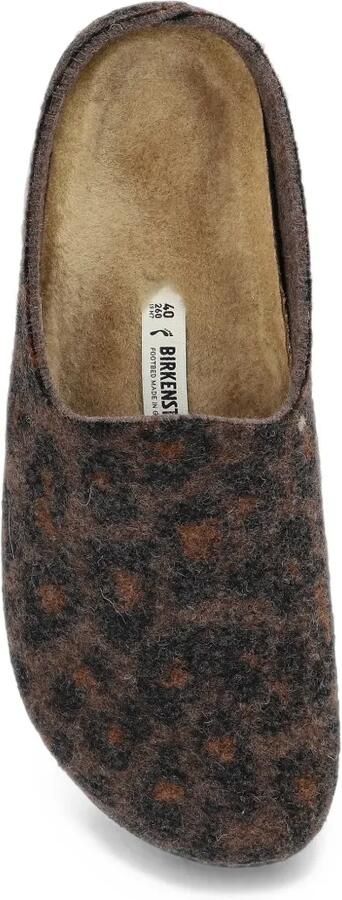 Birkenstock Amsterdam Wrapped Dip muiltjes met luipaardprint Bruin - Foto 3