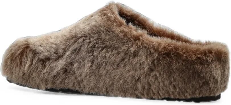Birkenstock Amsterdam Wrapped lammy muiltjes Bruin - Foto 4
