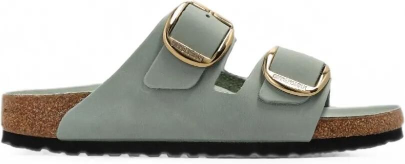 Birkenstock Arizona Big Buckle leren sandalen Groen