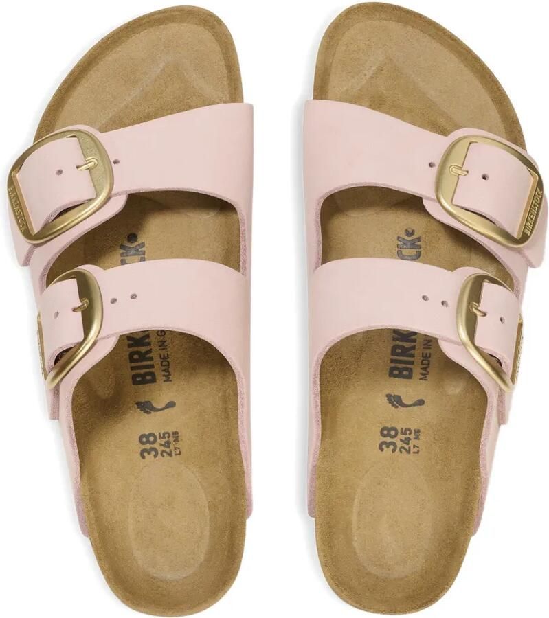 Birkenstock Arizona Big Buckle nubuck leren sandalen Roze - Foto 2