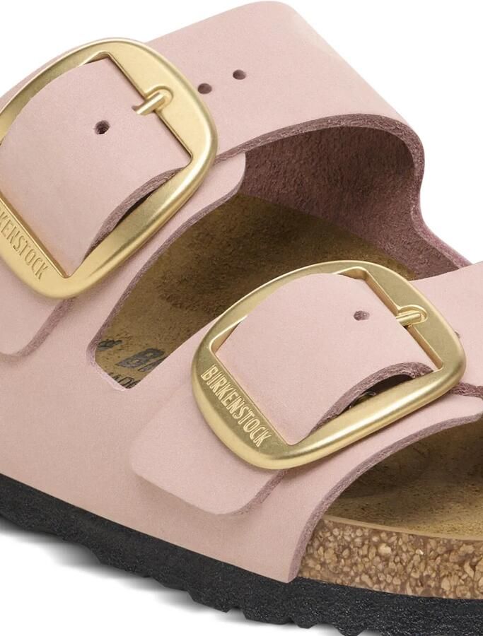 Birkenstock Arizona Big Buckle nubuck leren sandalen Roze - Foto 3