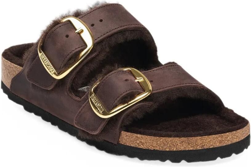 Birkenstock Arizona Big Buckle shearling sandals Bruin - Foto 4