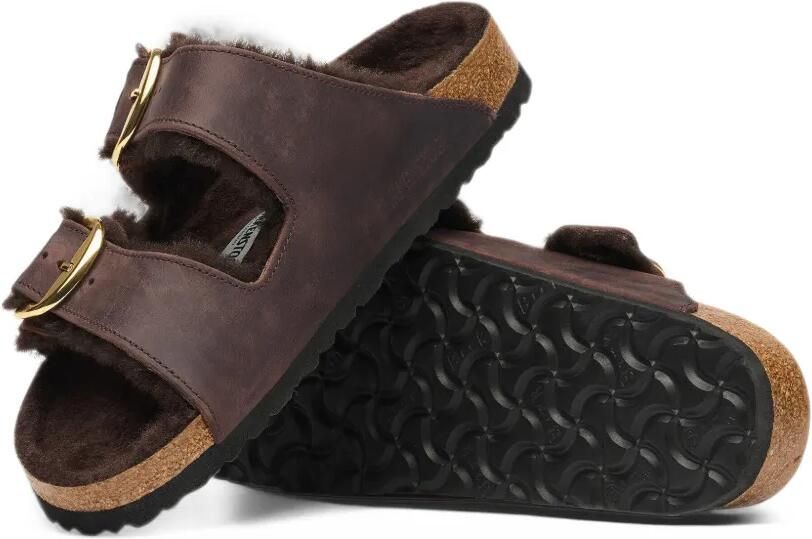 Birkenstock Arizona Big Buckle shearling sandals Bruin - Foto 5
