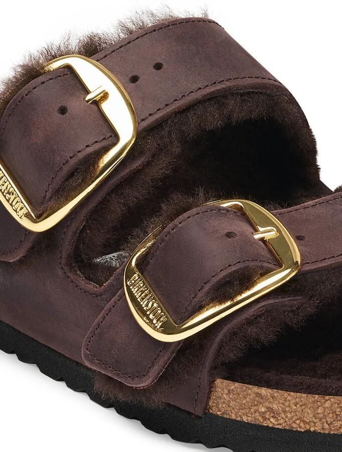 Birkenstock Arizona Big Buckle shearling sandals Bruin - Foto 3