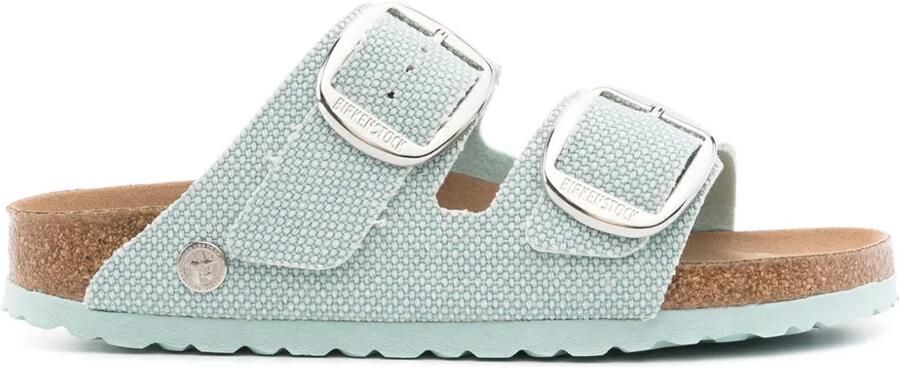 Birkenstock Arizona canvas vegan sandalen Groen