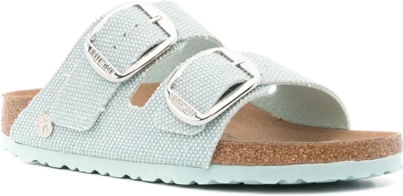 Birkenstock Arizona canvas vegan sandalen Groen - Foto 4