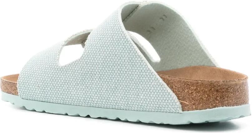 Birkenstock Arizona canvas vegan sandalen Groen - Foto 2