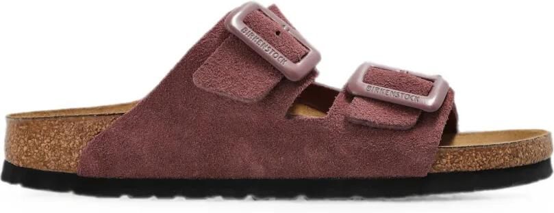 Birkenstock Arizona Cushion sandalen met gesp Roze