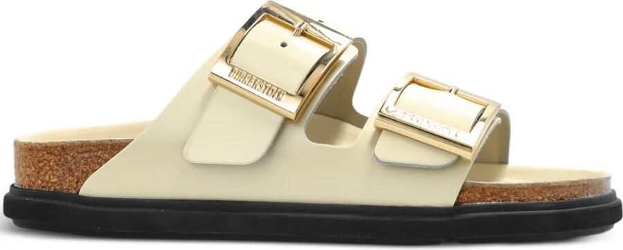Birkenstock Arizona Droplet sandalen met gesp Beige