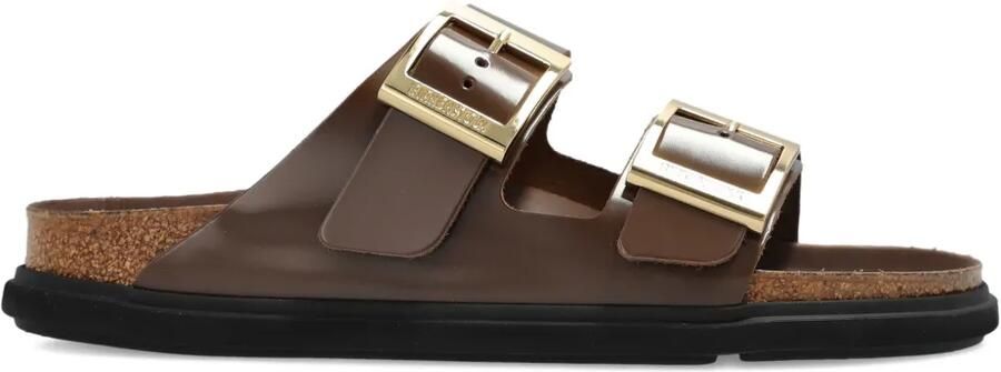 Birkenstock Arizona Droplet sandalen met gesp Bruin