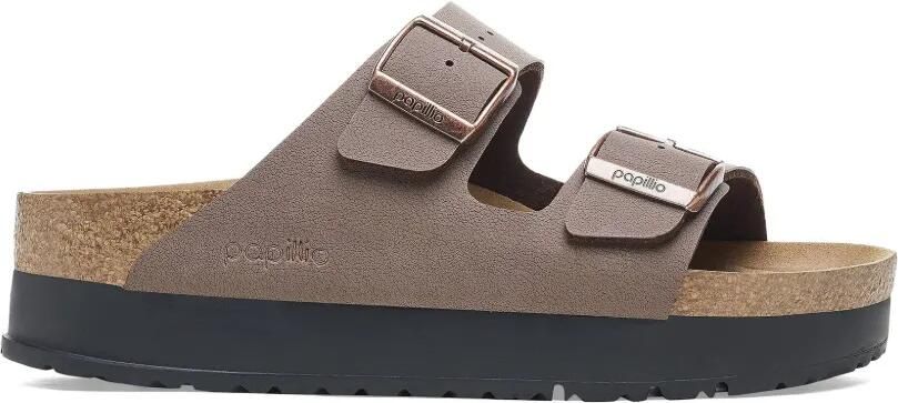 Birkenstock Arizona Flex sandalen met plateauzool Beige