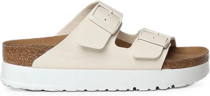 Birkenstock Arizona Flex sandalen met plateauzool Beige