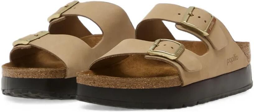 Birkenstock Arizona Flex sandalen met plateauzool Beige - Foto 3