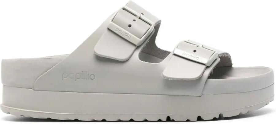 Birkenstock Arizona Flex sandalen met plateauzool Grijs