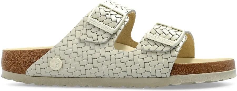 Birkenstock Arizona leren sandalen Beige