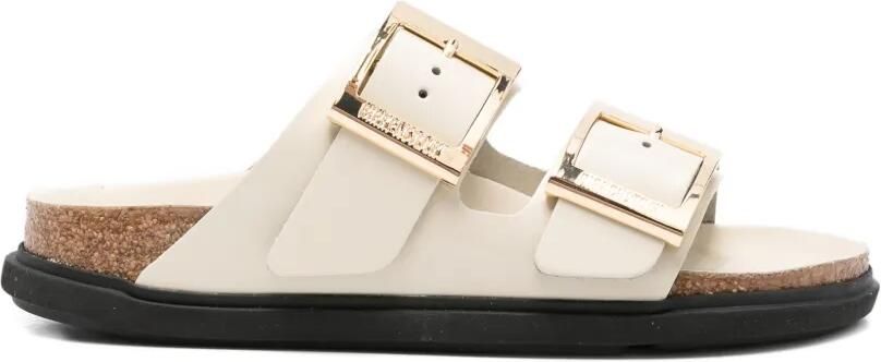 Birkenstock Arizona leren sandalen Beige