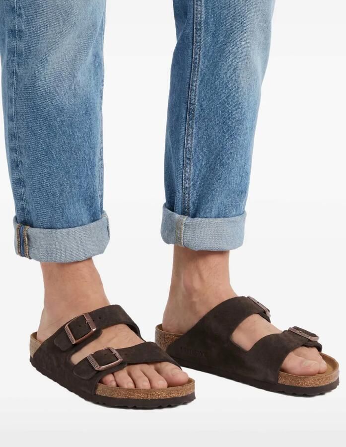 Birkenstock Arizona leren sandalen Bruin - Foto 2