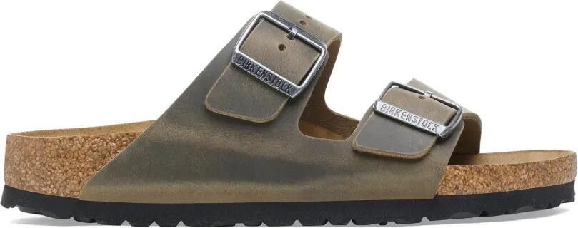 Birkenstock Arizona leren sandalen met gesp Bruin