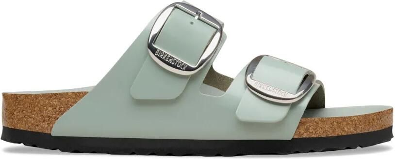 Birkenstock Arizona leren sandalen met gesp Groen