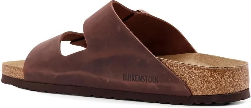 Birkenstock Arizona leren sandalen met verstelbaar bandje Bruin - Foto 3