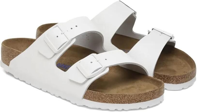 Birkenstock Arizona leren sandalen met zacht voetbed Wit - Foto 2