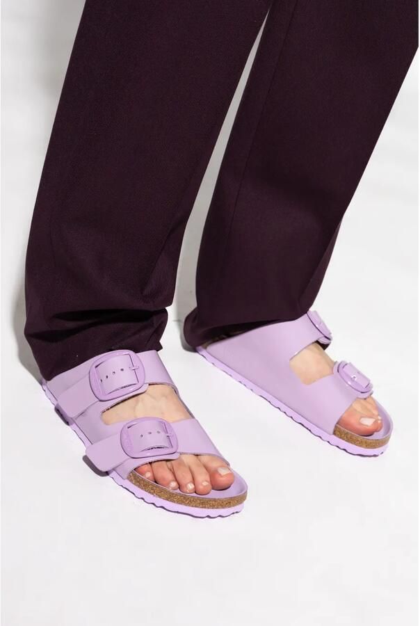 Birkenstock Arizona leren sandalen Paars - Foto 2