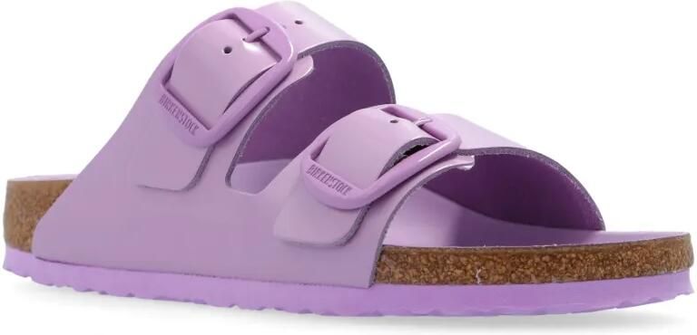 Birkenstock Arizona leren sandalen Paars - Foto 4