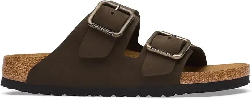 Birkenstock Arizona platte sandalen met gespsluiting Bruin