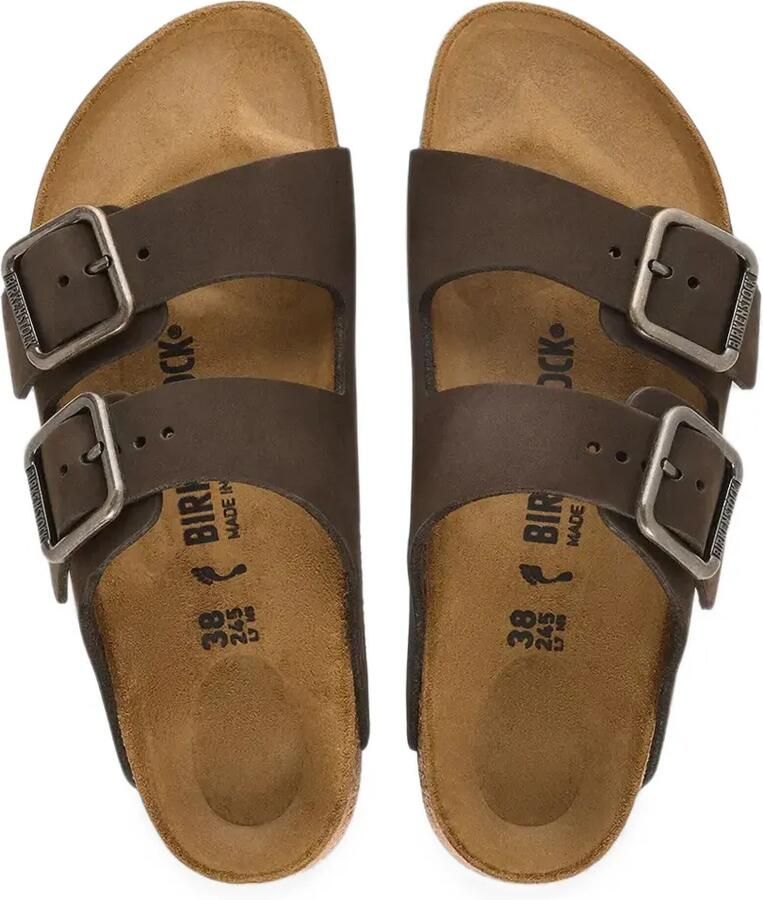 Birkenstock Arizona platte sandalen met gespsluiting Bruin - Foto 2