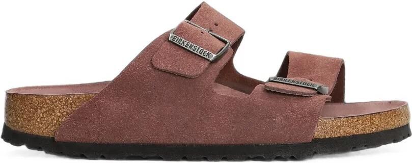 Birkenstock Arizona platte sandalen met gespsluiting Roze