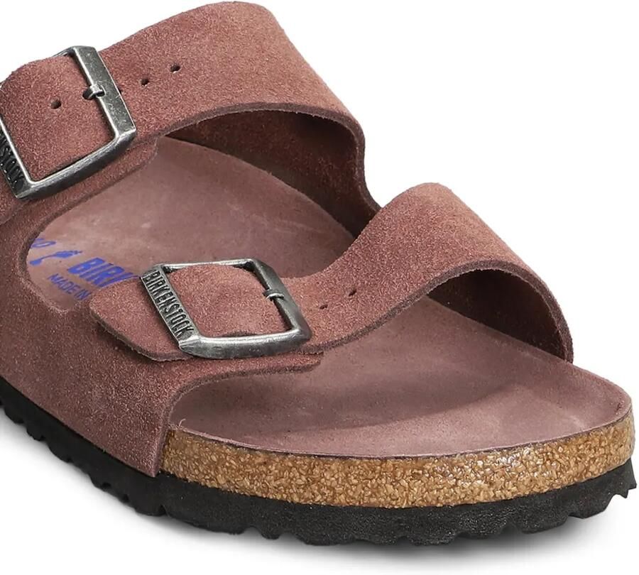 Birkenstock Arizona platte sandalen met gespsluiting Roze - Foto 2