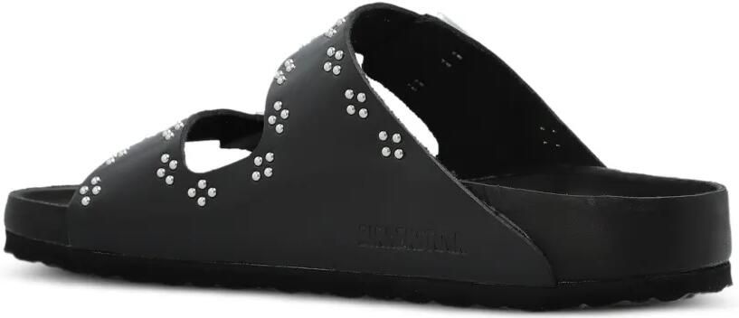 Birkenstock Arizona kleine natuurlijke leren sandalen met ringlets Zwart - Foto 4