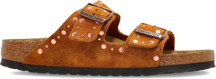 Birkenstock Arizona Rivet sandalen Bruin