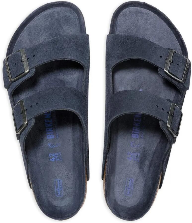 Birkenstock Arizona sandalen met dubbele bandjes Blauw - Foto 3