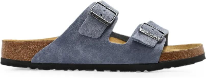 Birkenstock Arizona sandalen met dubbele bandjes Blauw