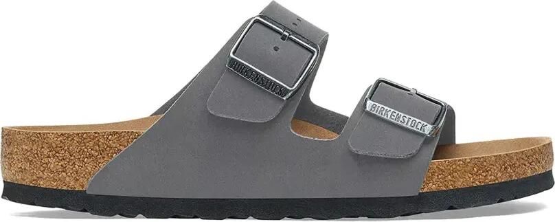 Birkenstock Arizona sandalen met dubbele bandjes Grijs