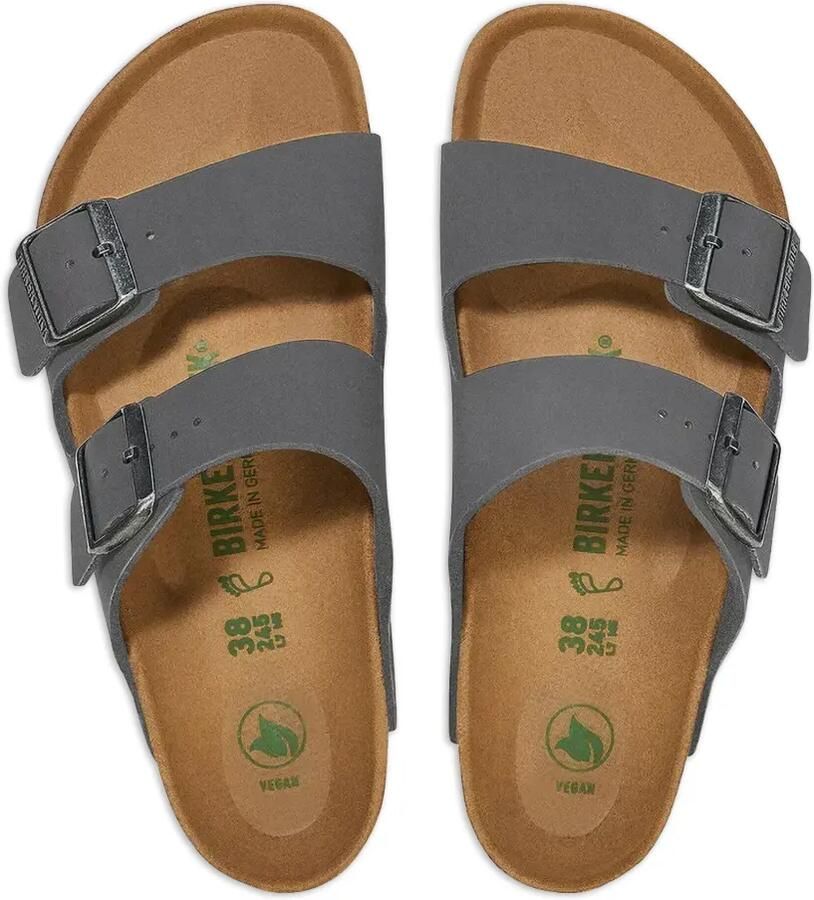 Birkenstock Arizona sandalen met dubbele bandjes Grijs - Foto 2