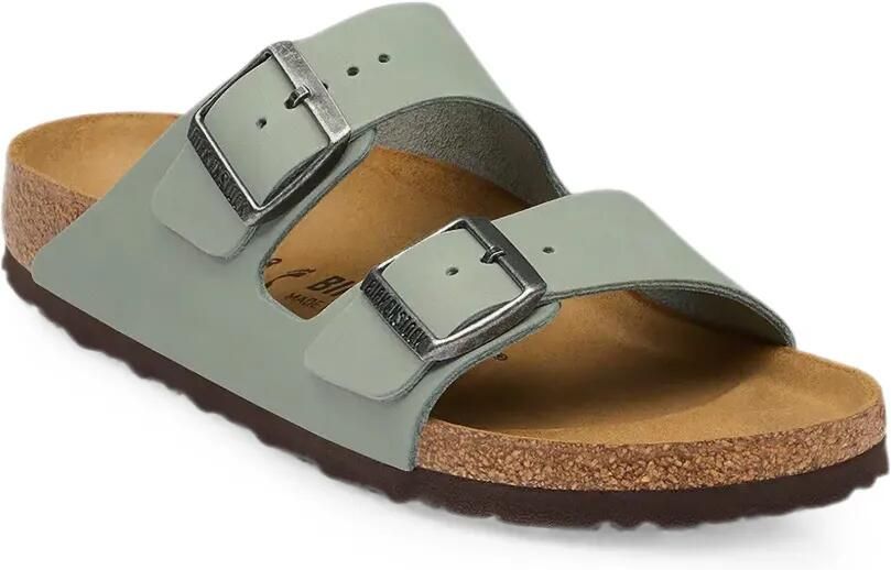 Birkenstock Arizona sandalen met dubbele bandjes Grijs
