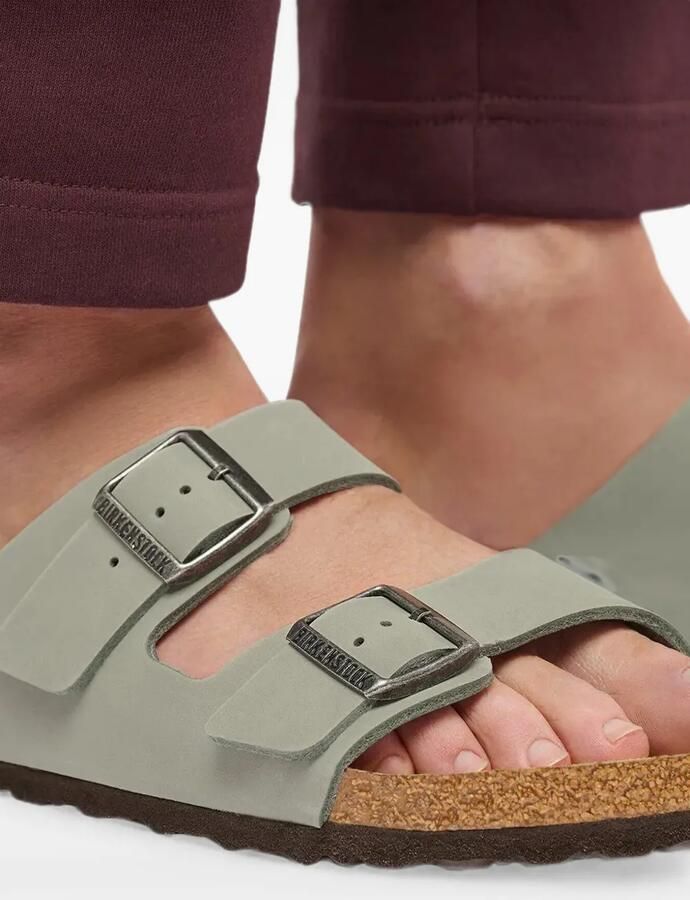 Birkenstock Arizona sandalen met dubbele bandjes Grijs - Foto 3