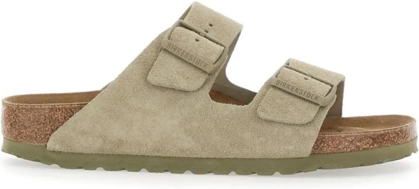 Birkenstock Arizona sandalen met gesp Beige