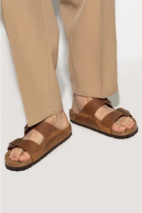 Birkenstock Arizona sandalen met gespsluiting Bruin - Foto 2