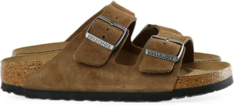 Birkenstock Arizona sandalen met gespsluiting Bruin