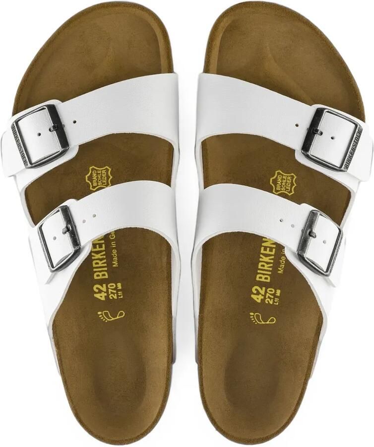 Birkenstock Arizona sandalen met gespsluiting Wit - Foto 3