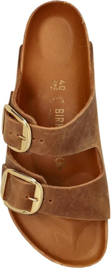 Birkenstock Arizona sandalen met grote gesp Bruin - Foto 3