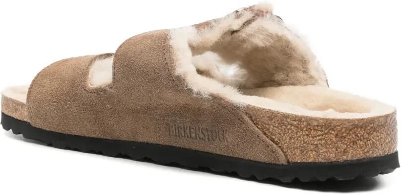 Birkenstock Arizona sandalen met lammy voering Bruin - Foto 3